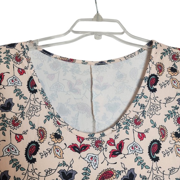 Sun Dress Womens 3XL Floral Sleeveless Pull On Polyester Scoop Neck Pockets - Picture 5 of 6